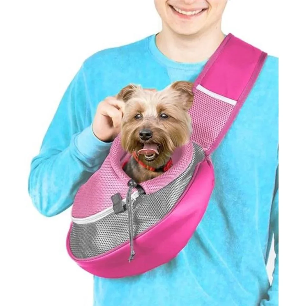 Pet Sling Carrier -Small Dog Puppy Cat Carrying Bag Purse Pouch -For Pooch Doggy